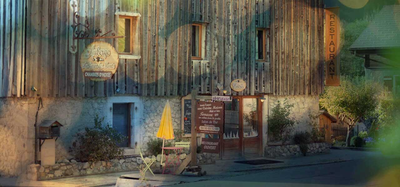 chambres d'hôtes restaurant situé à Entremont en haute savoie proche du Grand Bornand hébergement de vacances